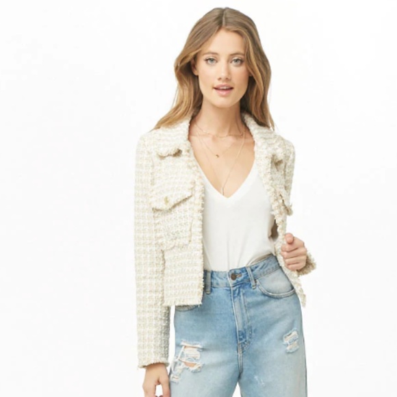 forever 21 tweed jacket